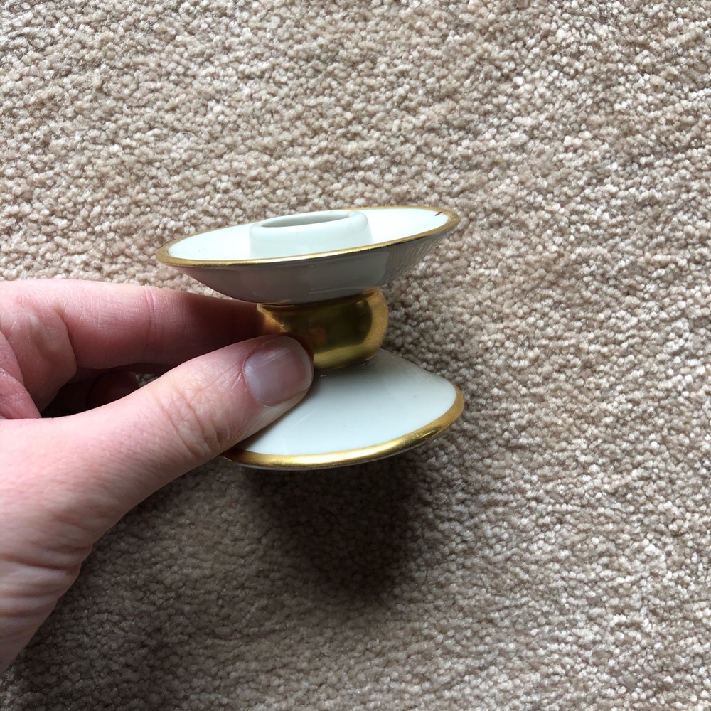 Vintage Gerold Porzellan Single Candle Holder